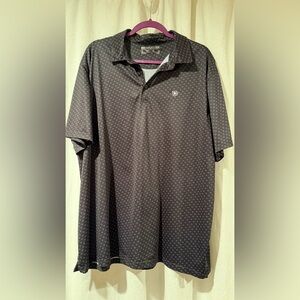 Men's Ariat Black Polo